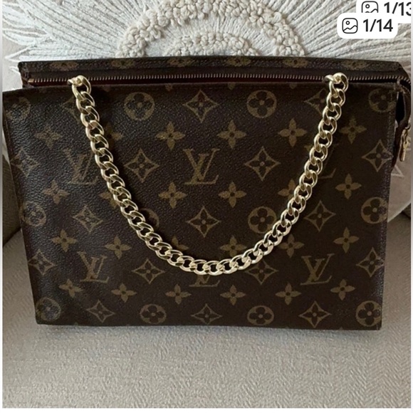 LOUIS VUITTON Authentic Vintage Monogram Toiletry 26 Pouch With COA - Picture 14 of 15